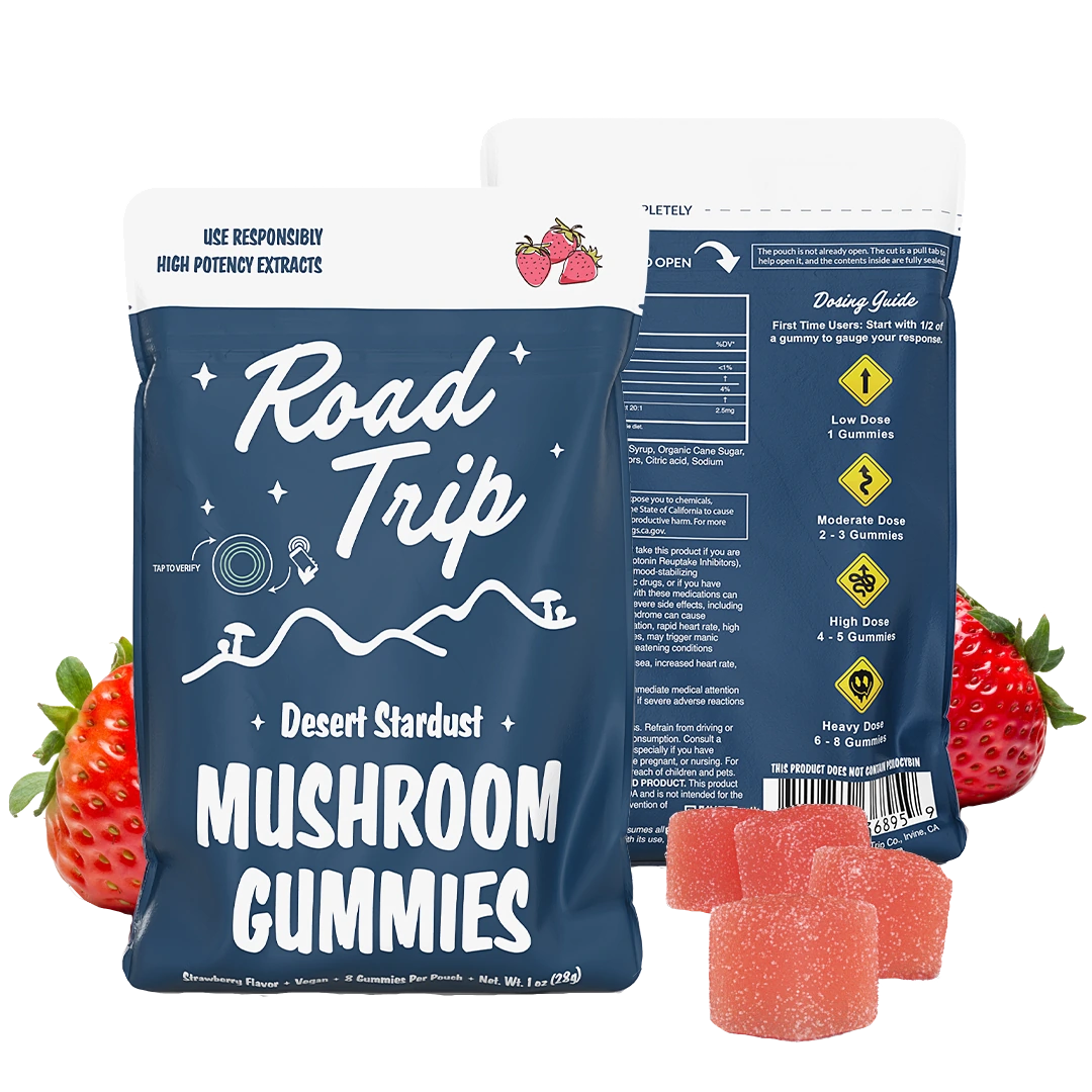 Road Trip Desert Stardust Mushroom Gummies — Strawberry — 8ct