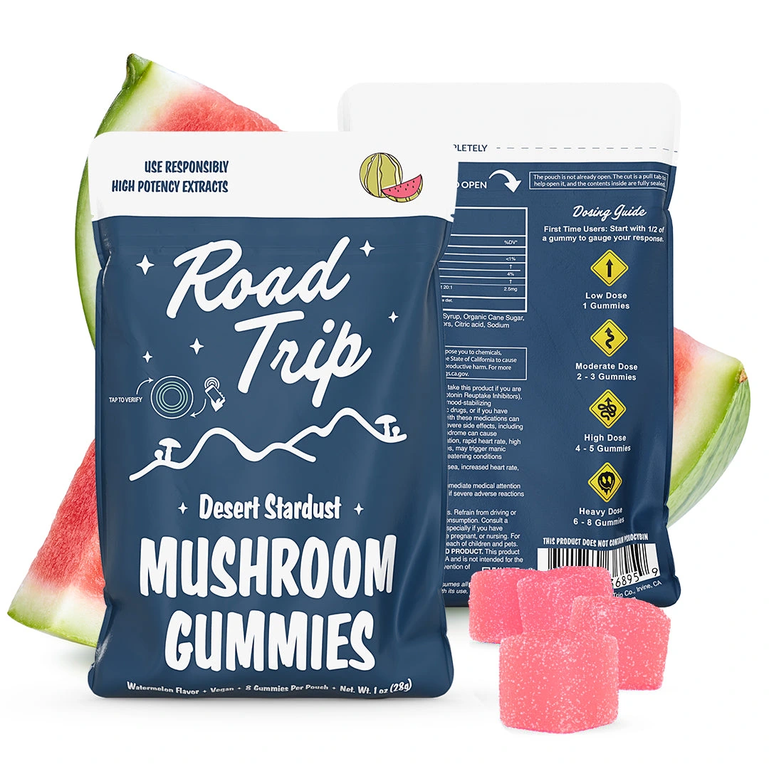 Road Trip Desert Stardust Mushroom Gummies — Watermelon — 8ct
